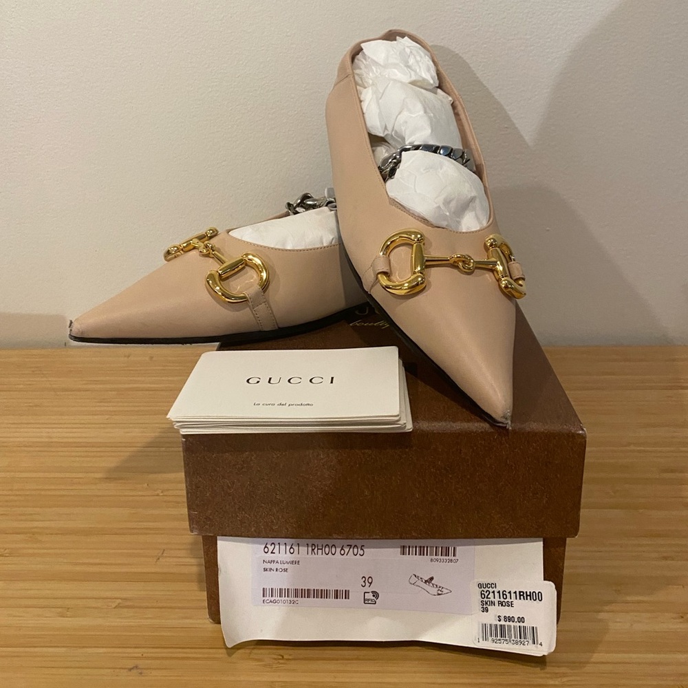 Gucci 1955 Horsebit Accent ballerina shoes
